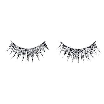 Eyelashes Silver Glitter AMZ+