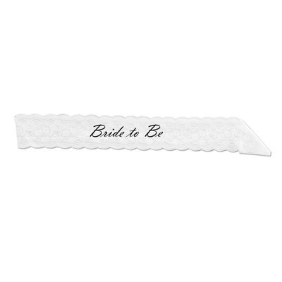 Lace Bride to Be Sash AMZ+