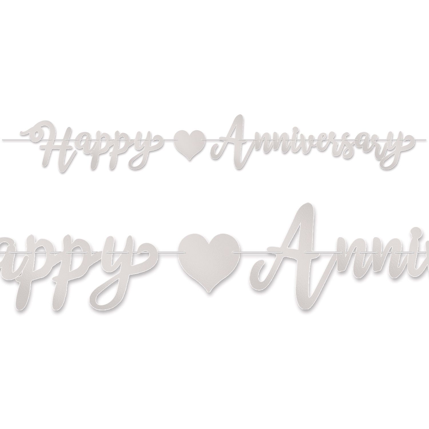 Foil Happy Anniversary Streamer AMZ+
