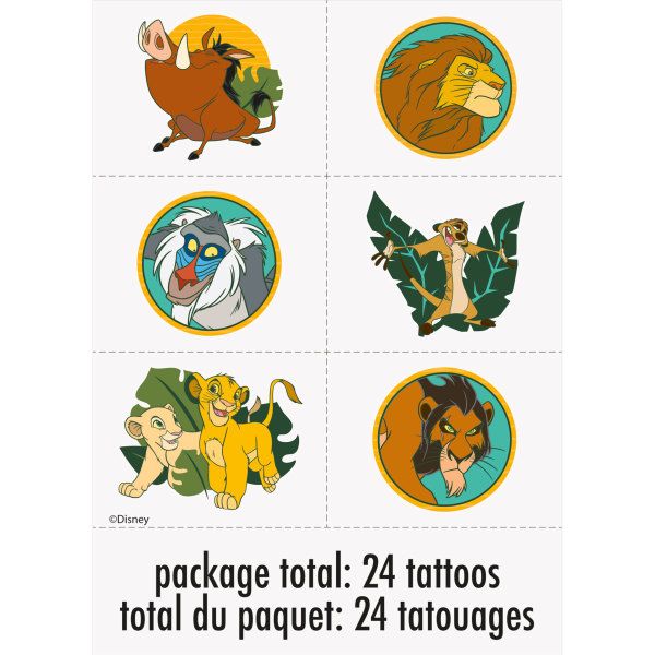 Disney Lion King Tattoos 24ct AMZ+