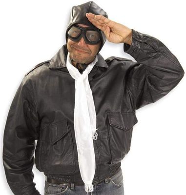 Aviator Accessory Costume Missing Scarf AMZ+