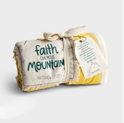 Faith Can Move Mountains Baby Blankets +