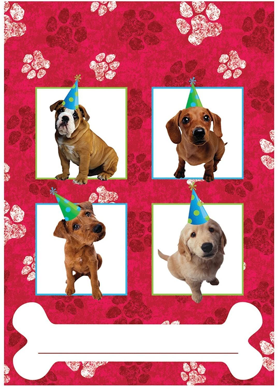 Red Puppy Party Loot Bags 8ct AMZ+