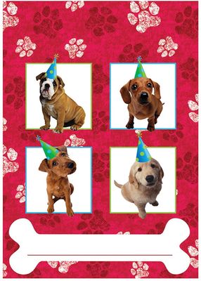 Red Puppy Party Loot Bags 8ct AMZ+