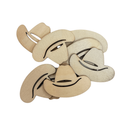Wood Confetti Hats+