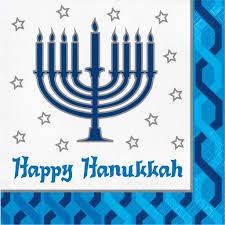 Menorah Lunch Napkins 16ct AMZ+