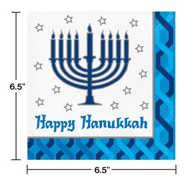 Menorah Lunch Napkins 16ct AMZ+
