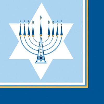 Hanukkah Lights Lunch Napkins 18ct+