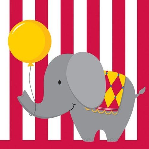 Circus Time Lunch Napkins 16ct AMZ+