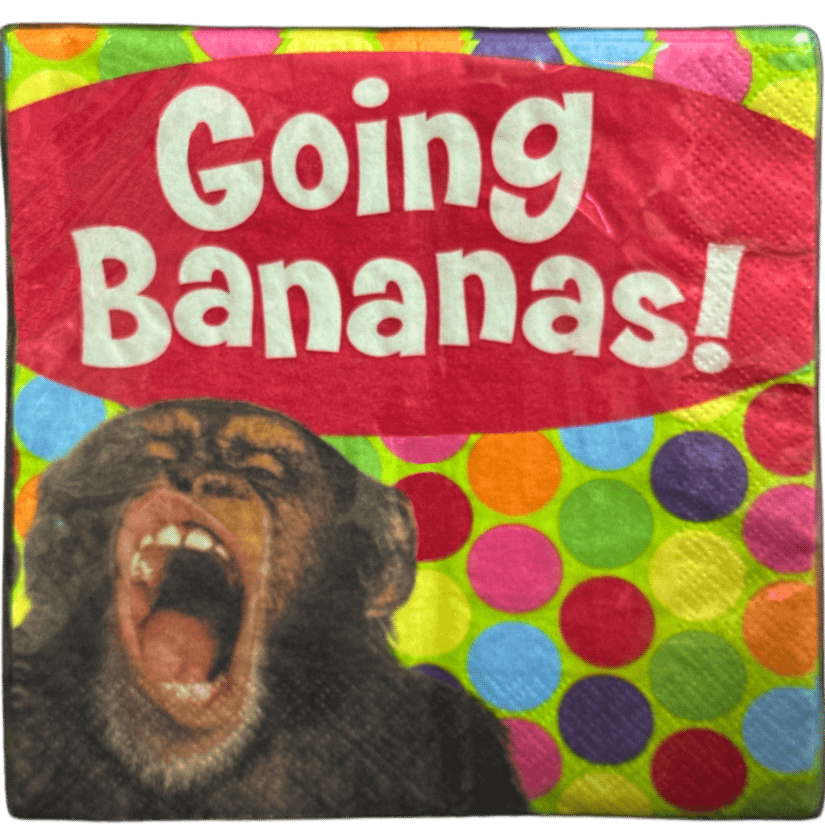 Go Bananas Monkey Lunch Napkins AMZ+