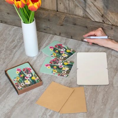 Artisan Note Card Sets - Desert Blossoms+