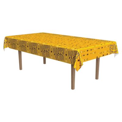 Metallic Happy New Year Tablecover+