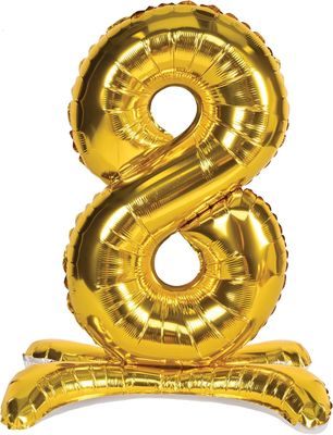 Self Standing 26” Balloon Number- 8 AMZ+