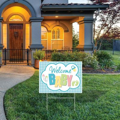 Welcome Baby Yard Sign+