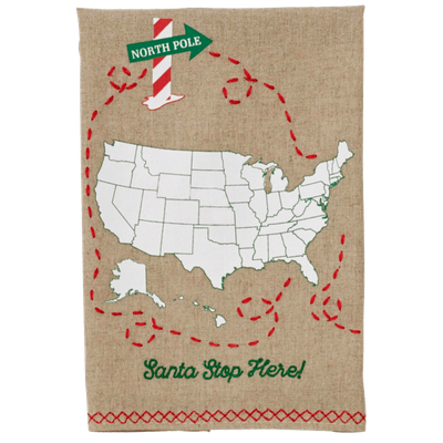 Santa Stop Here Towel+