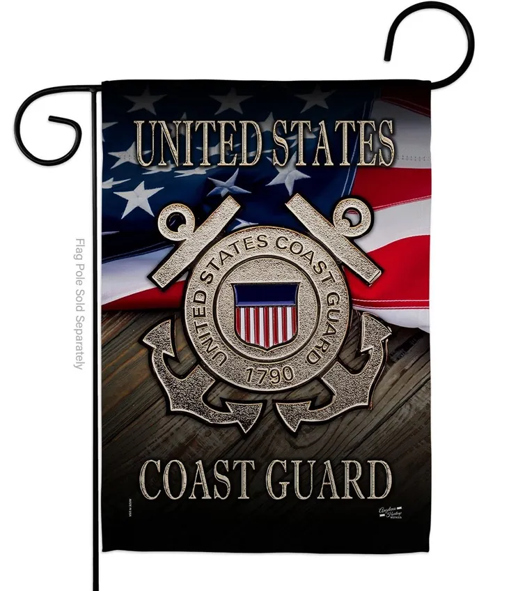 US Coast Guard Armed Forces Military USA Garden Flag+