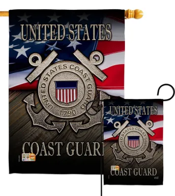 US Coast Guard Armed Forces Military USA Garden Flag+