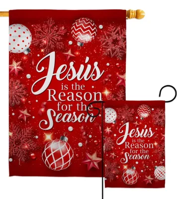 Jesus is the Reason Nativity Christmas Decor Garden Flag+