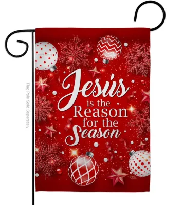 Jesus is the Reason Nativity Christmas Decor Garden Flag+