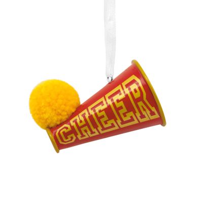 Hallmark Sport Christmas Ornaments+, Style: Cheer Megaphone Hallmark