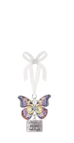 Blissful Journey Butterfly Ornament AMZ+, Style: Let your faith