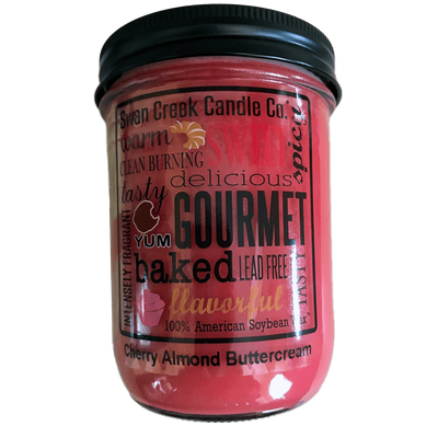 Swan Creek Cherry Almond Buttercream 12 oz Candle AMZ+