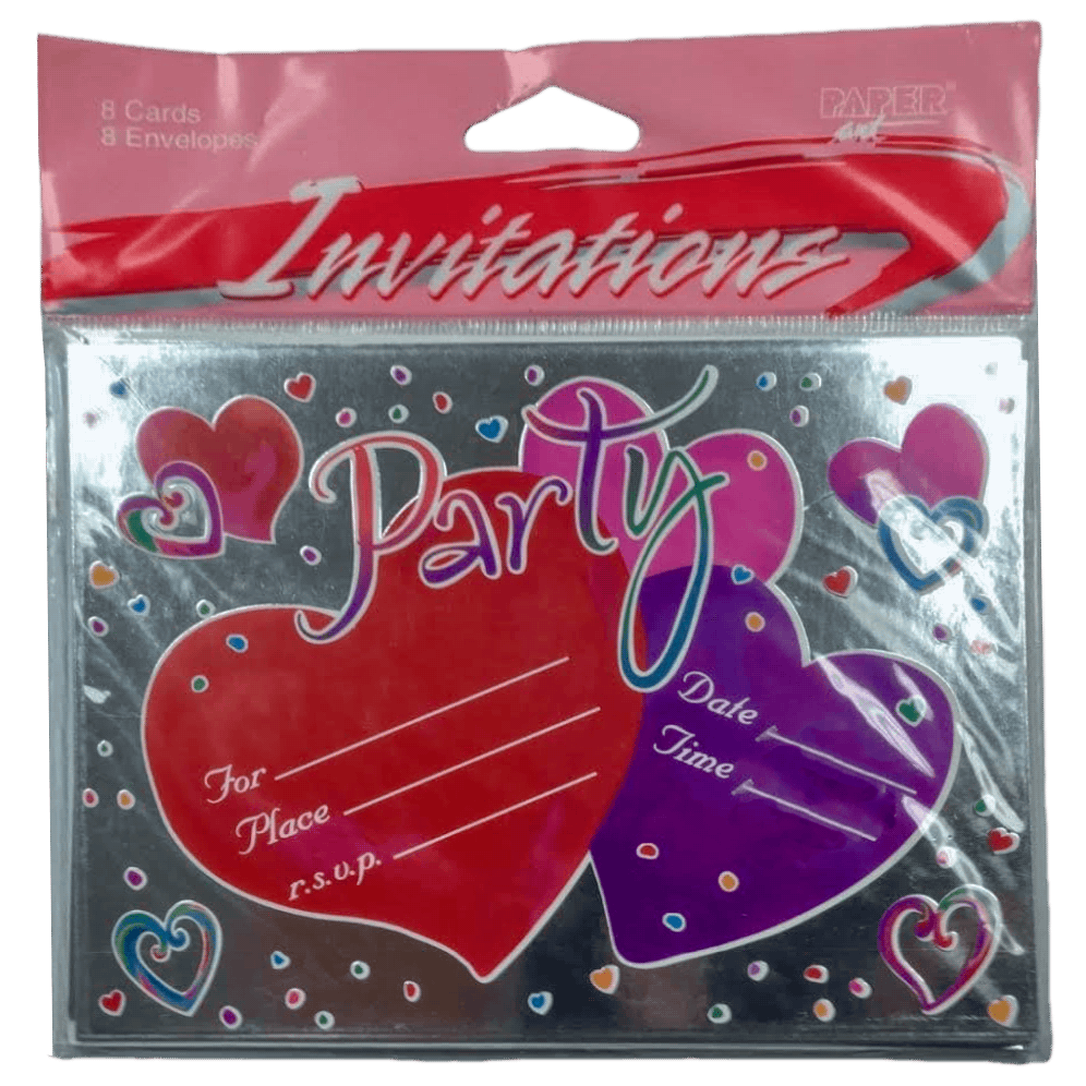 Heart Party Invitations AMZ+