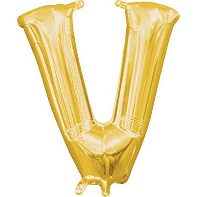 16&quot; Air filled letter V GOLD+