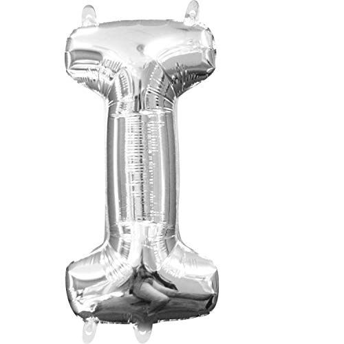 Air filled letter I SILVER +