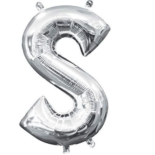 16&quot; Air filled letter S SILVER+