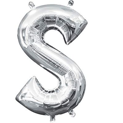 16&quot; Air filled letter S SILVER+