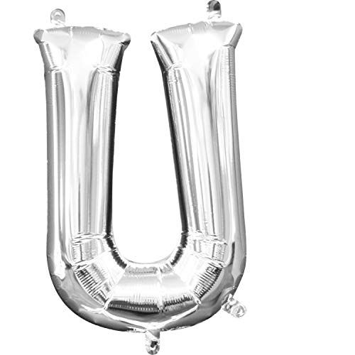 16&quot; Air filled letter U SILVER+
