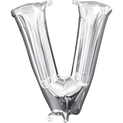 16&quot; Air filled letter V SILVER+