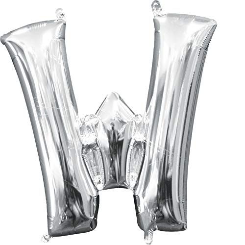 16&quot; Air filled letter W SILVER+