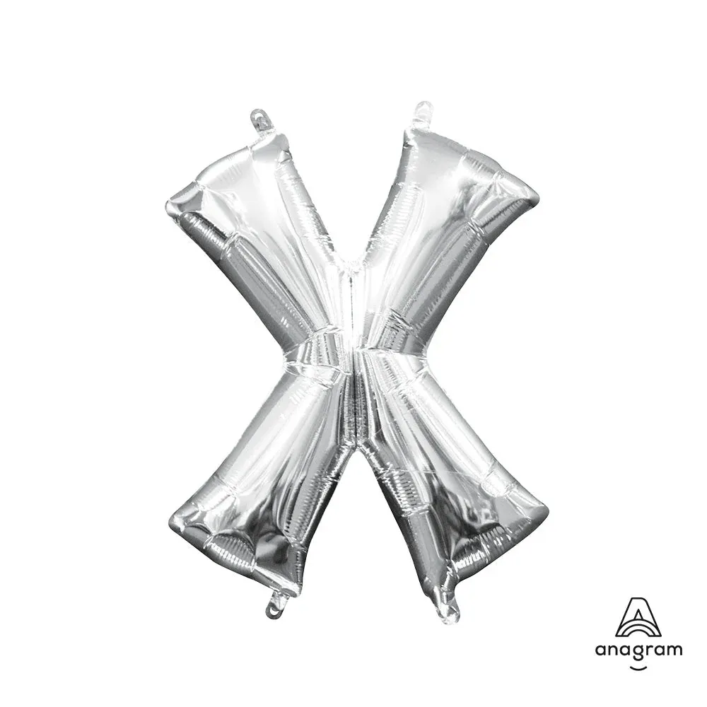 16&quot; Air filled letter X SILVER+