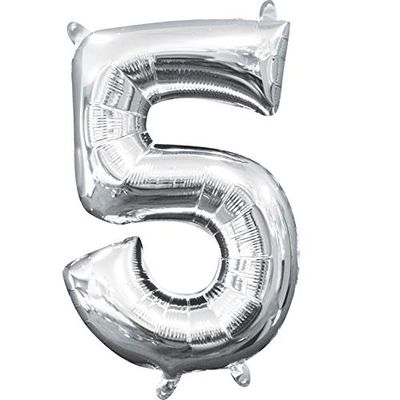 16&quot; Air filled Number 5 SILVER+