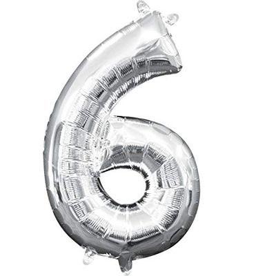 16&quot; Air filled Number 6 SILVER+