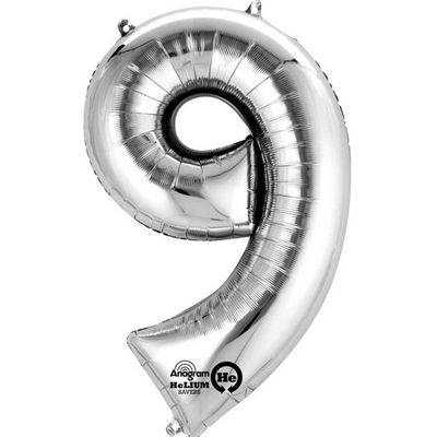 16&quot; Air filled Number 9 SILVER+