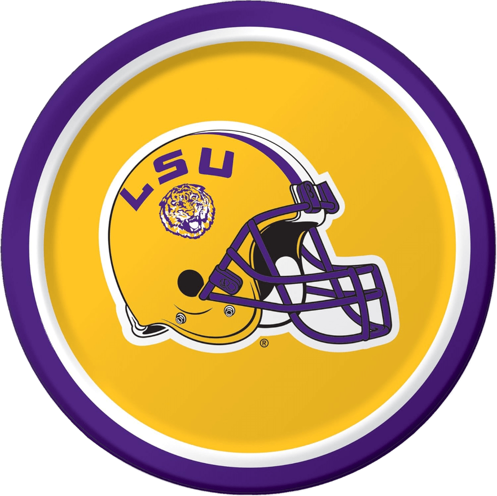 LSU Tigers 7&quot; Dessert Plates 8ct AMZ+