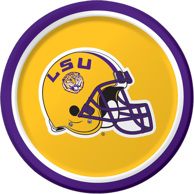 LSU Tigers 7&quot; Dessert Plates 8ct AMZ+