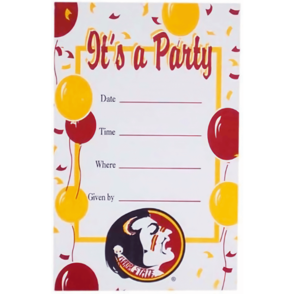 FSU Seminoles Party Invitations+