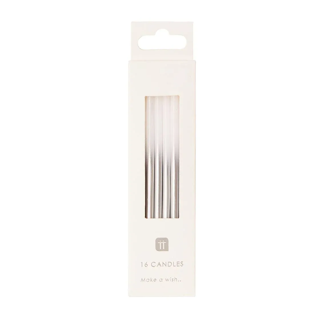 Silver &amp; Gold Birthday Candles+