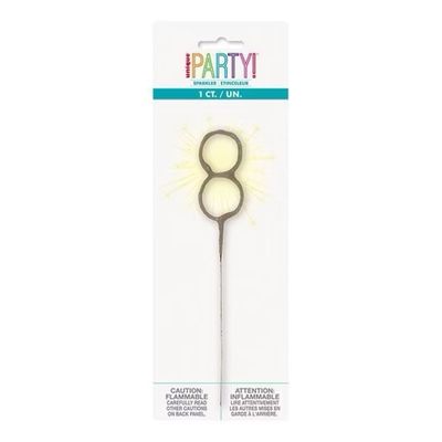 Sparkler 7&quot; Numeral 8+