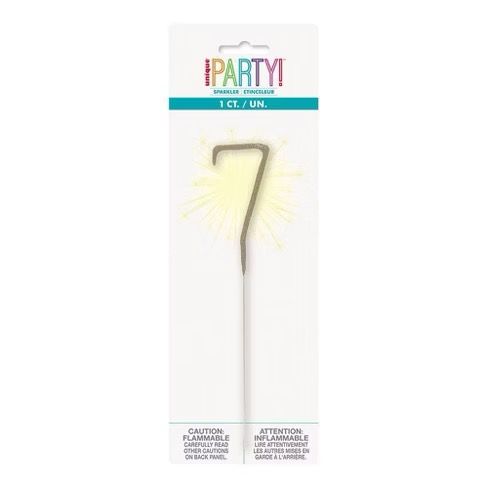 Sparkler 7&quot; Numeral 7