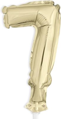 Gold Foil Number 7 Balloon Cake Topper 5&quot;+(AMZ)