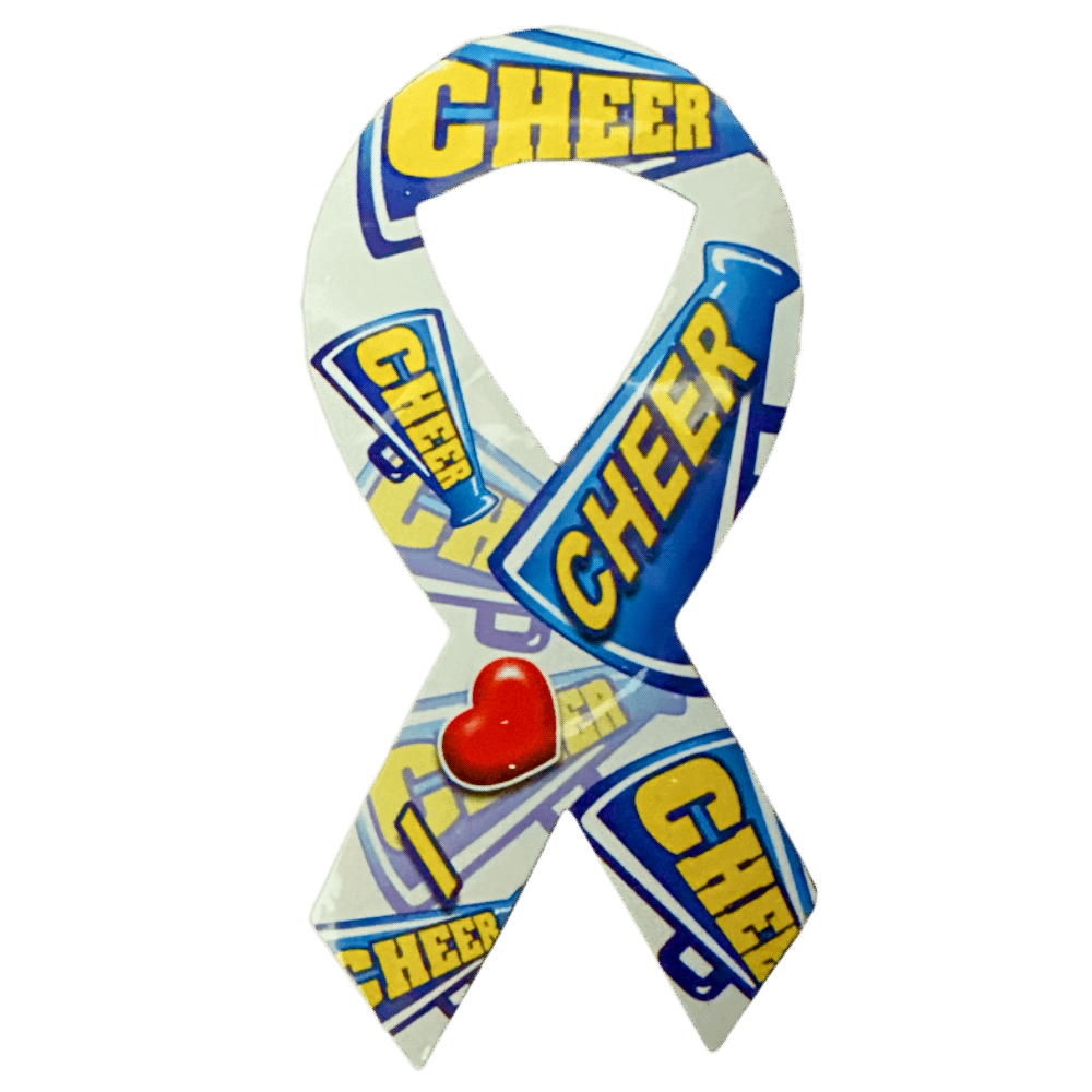 I Love Cheer Ribbon Mega Magnet+