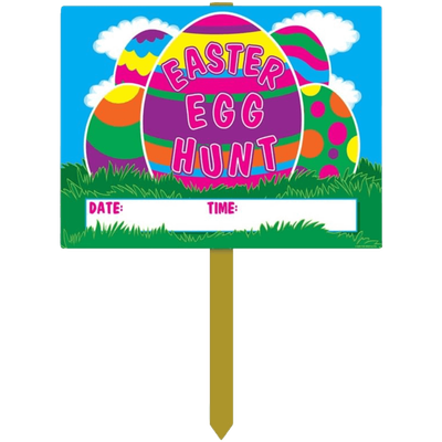 Easter Egg Hunt Yard Sign AMZ+