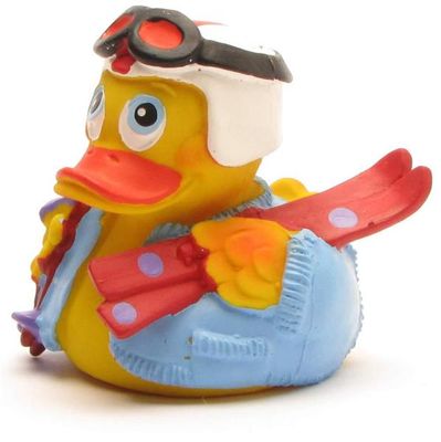Rubber Duck- Ski with White Helmet and Goggles+