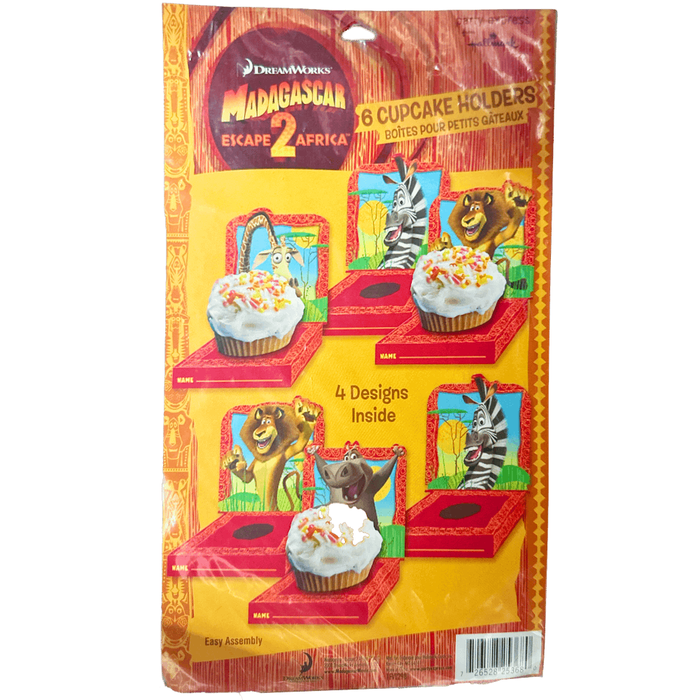 Madagascar:  Escape 2 Africa  Cupcake Holder AMZ+
