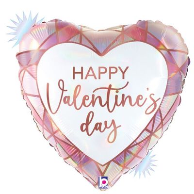 18&quot; Happy Valentines Day Heart Mylar+